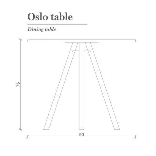 Uncommon stół Oslo wymiary
