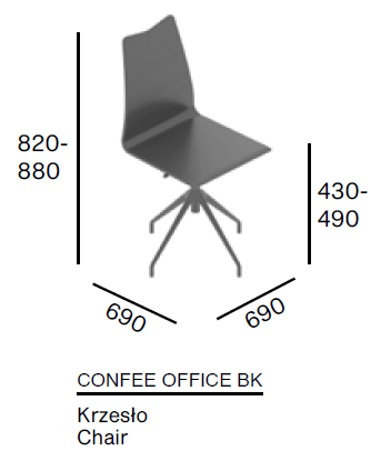 Confee Office BK wymiary